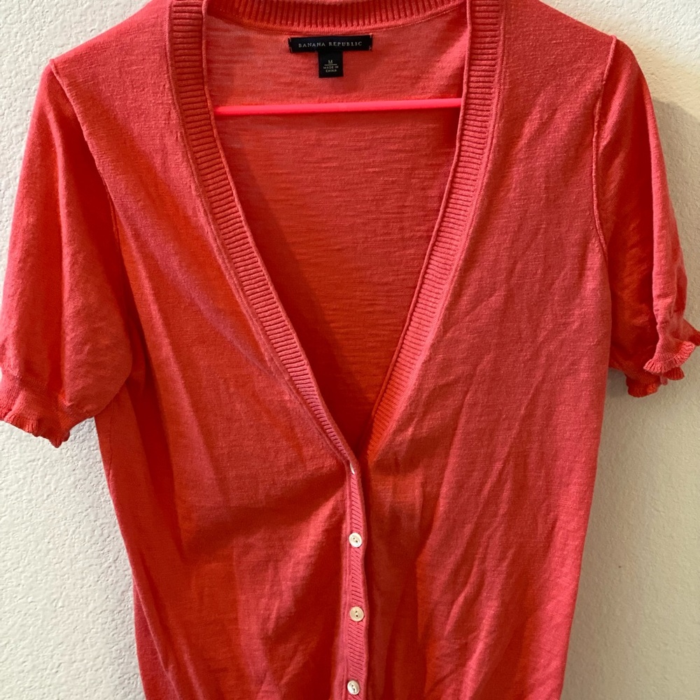 Banana Republic Short Sleeve Cardigan